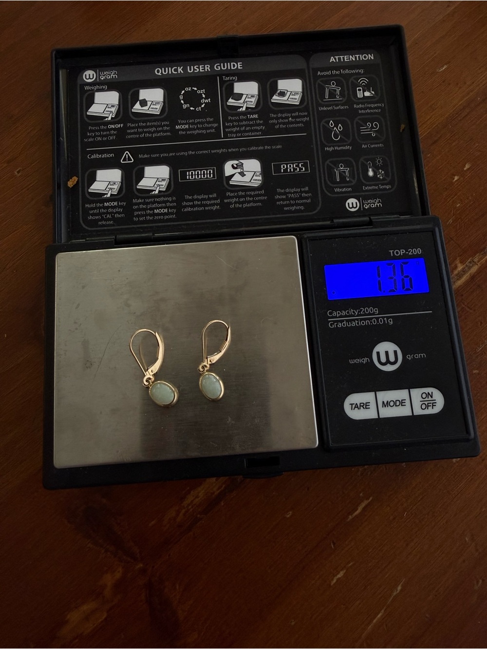 14 Karat Yellow Gold Jade Earrings